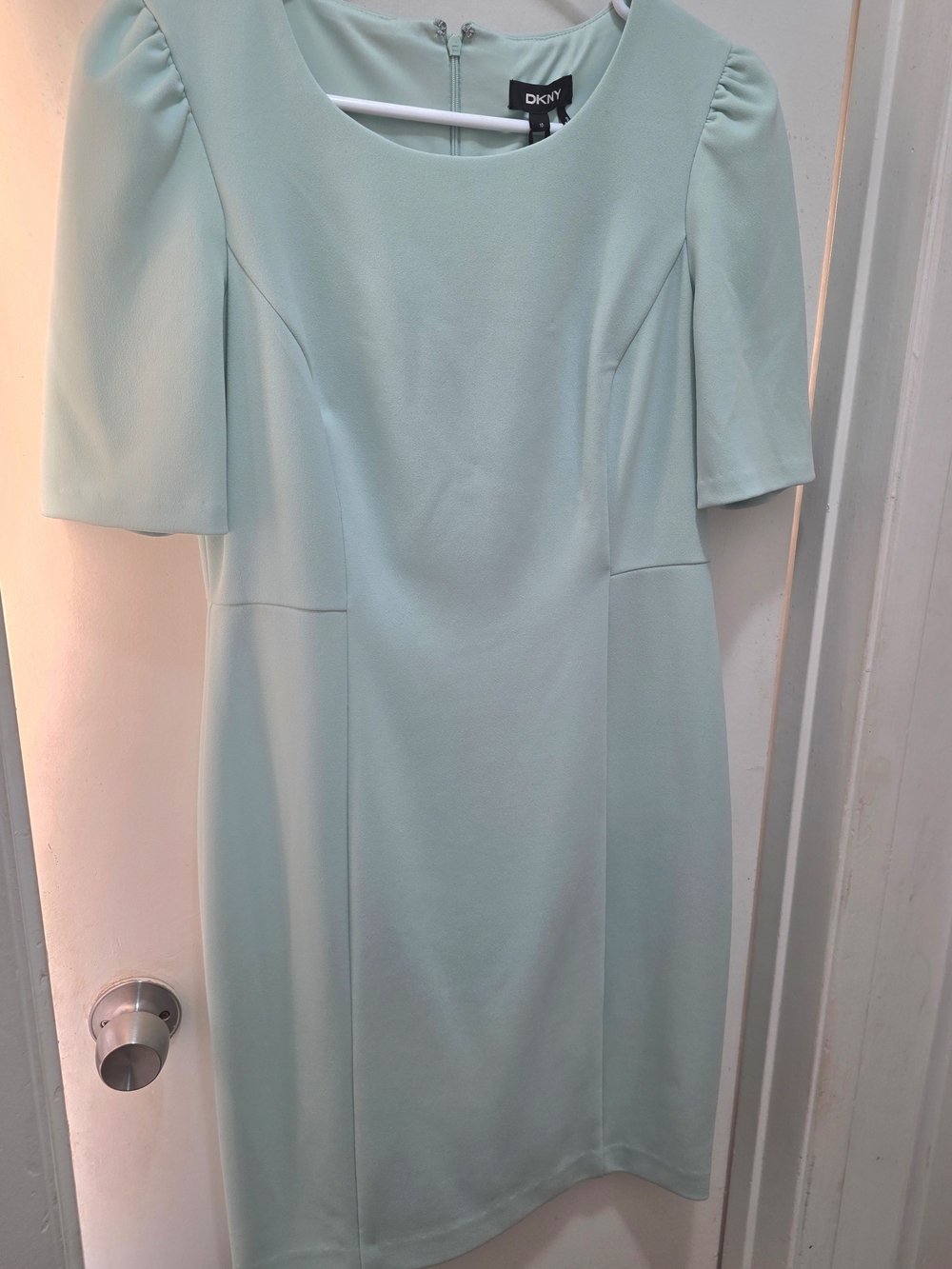 DKNY Light Mint Sheath Midi Dress